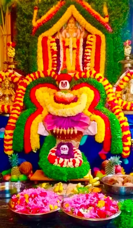 Saraswati Homa performed at home in Brookefield, Bangalore by a Gopuja Vedic pandit
