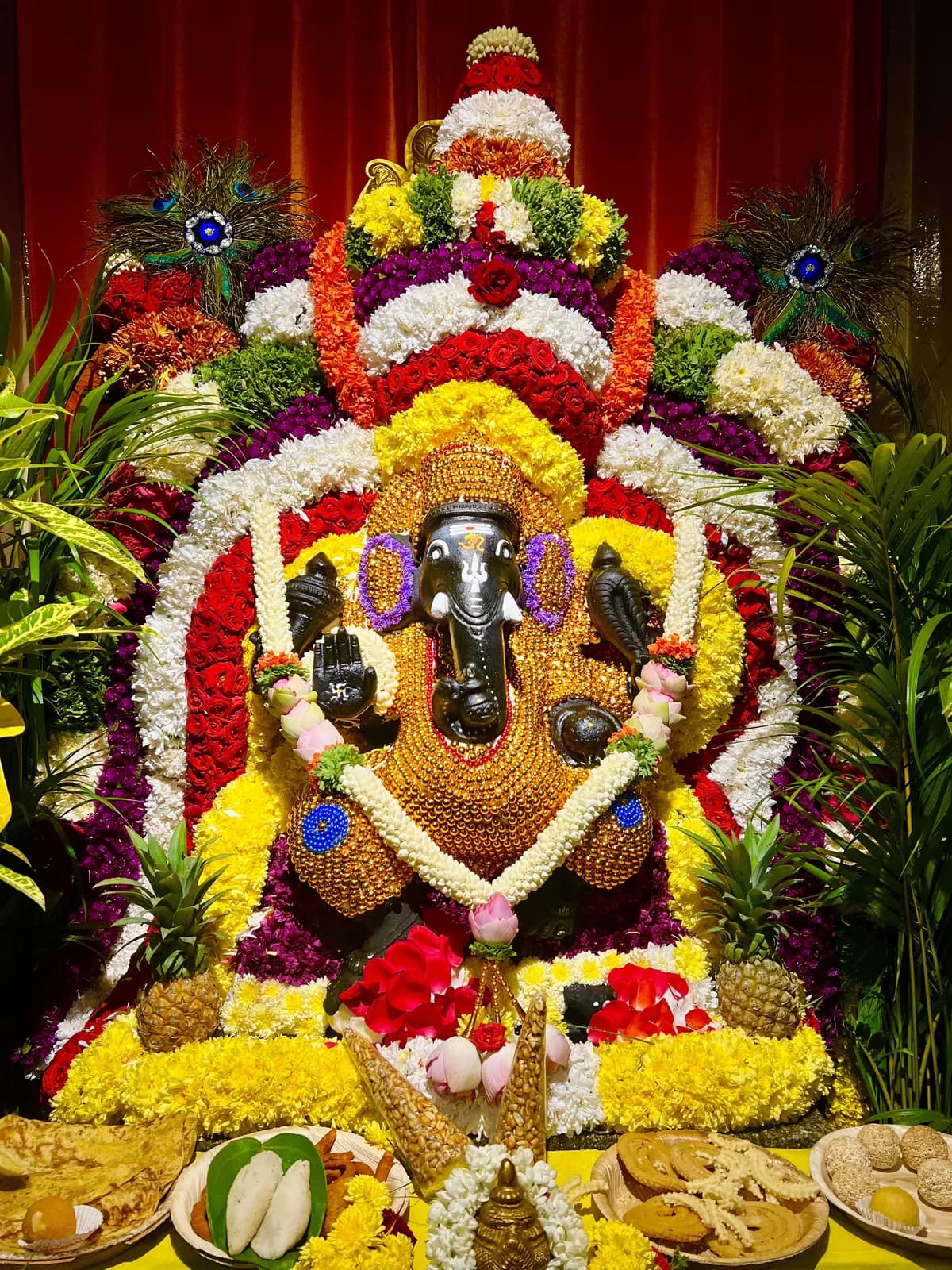 Vinayaka Shanti performed at home in Kudlu, Bangalore by a Gopuja Vedic pandit
