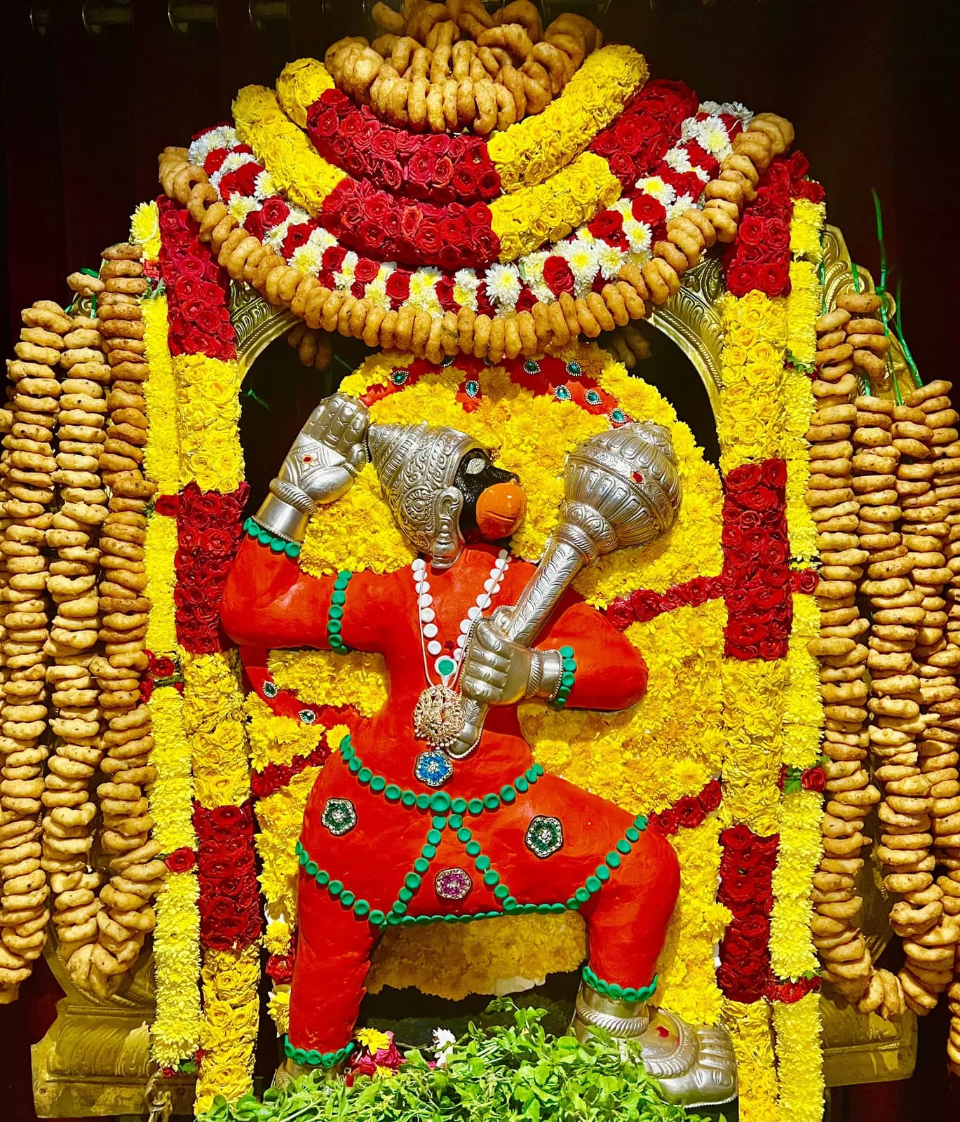Hanuman Puja performed at home in Chikkajala, Bangalore by a Gopuja Vedic pandit