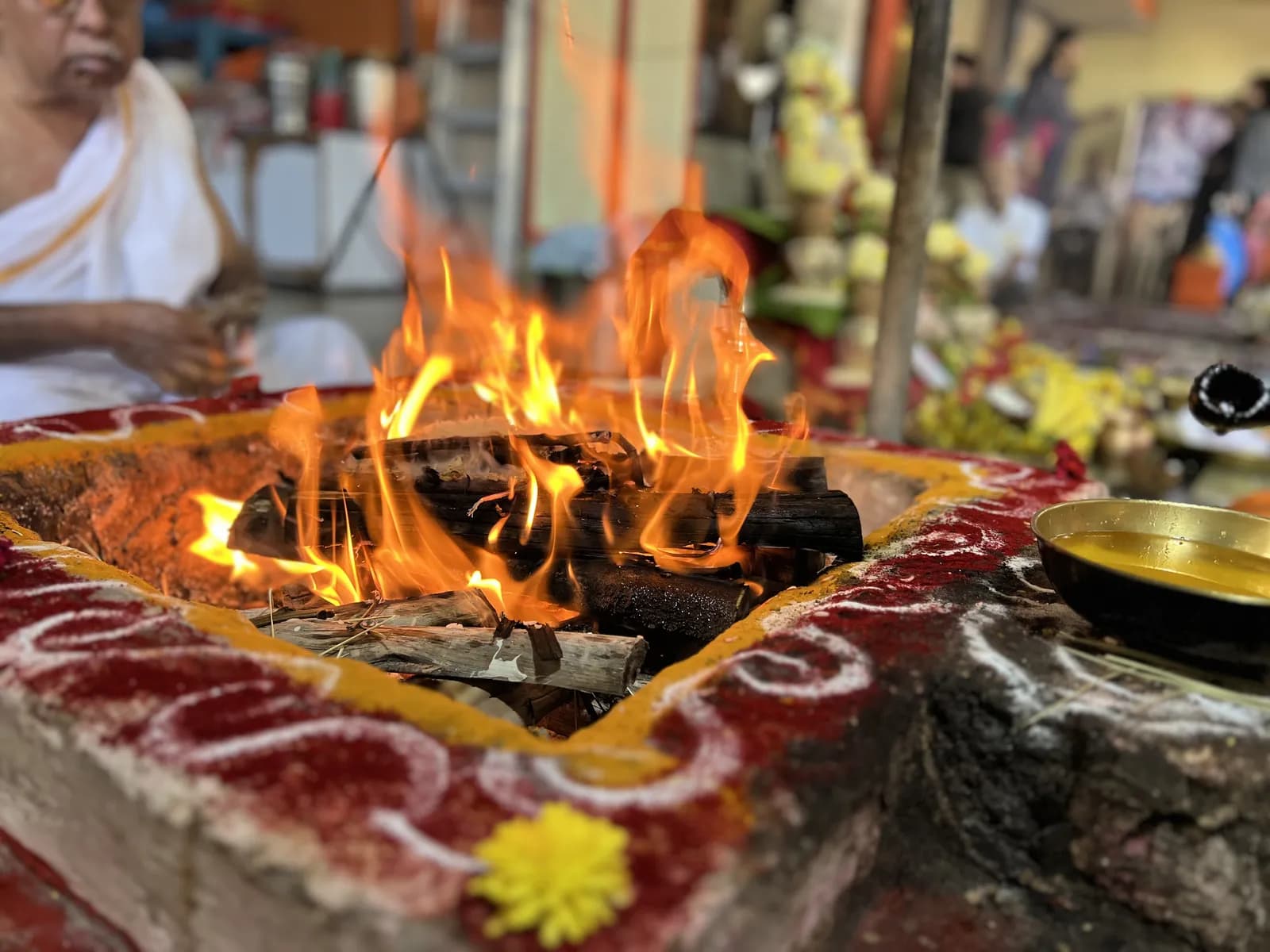 Navakshari Homa performed at home in Adugodi, Bangalore by a Gopuja Vedic pandit