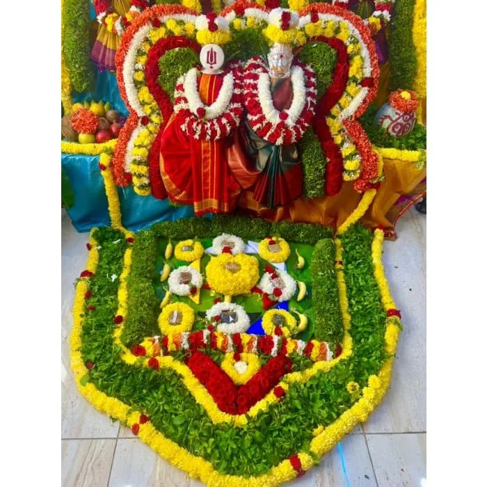 Mandala Puja performed at home in Chamrajpet, Bangalore by a Gopuja Vedic pandit