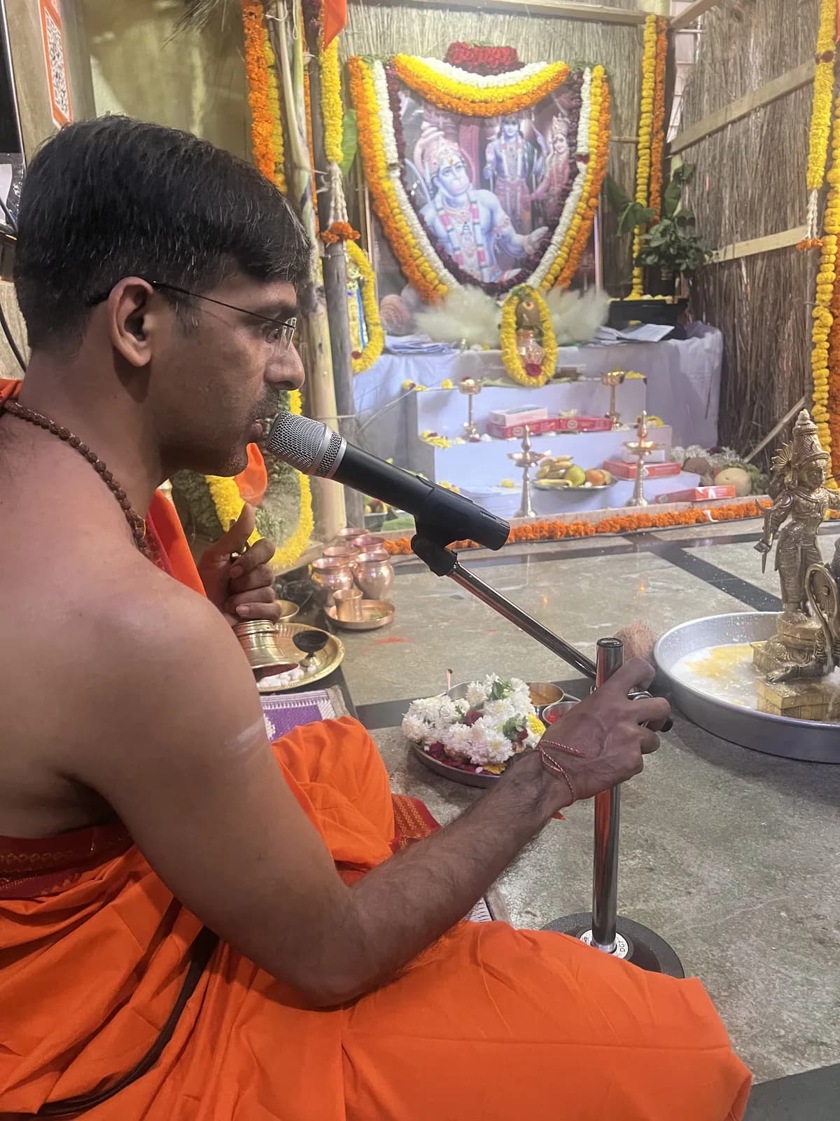 Akhand Ramayana Paath performed at home in HBR Layout, Bangalore by a Gopuja Vedic pandit