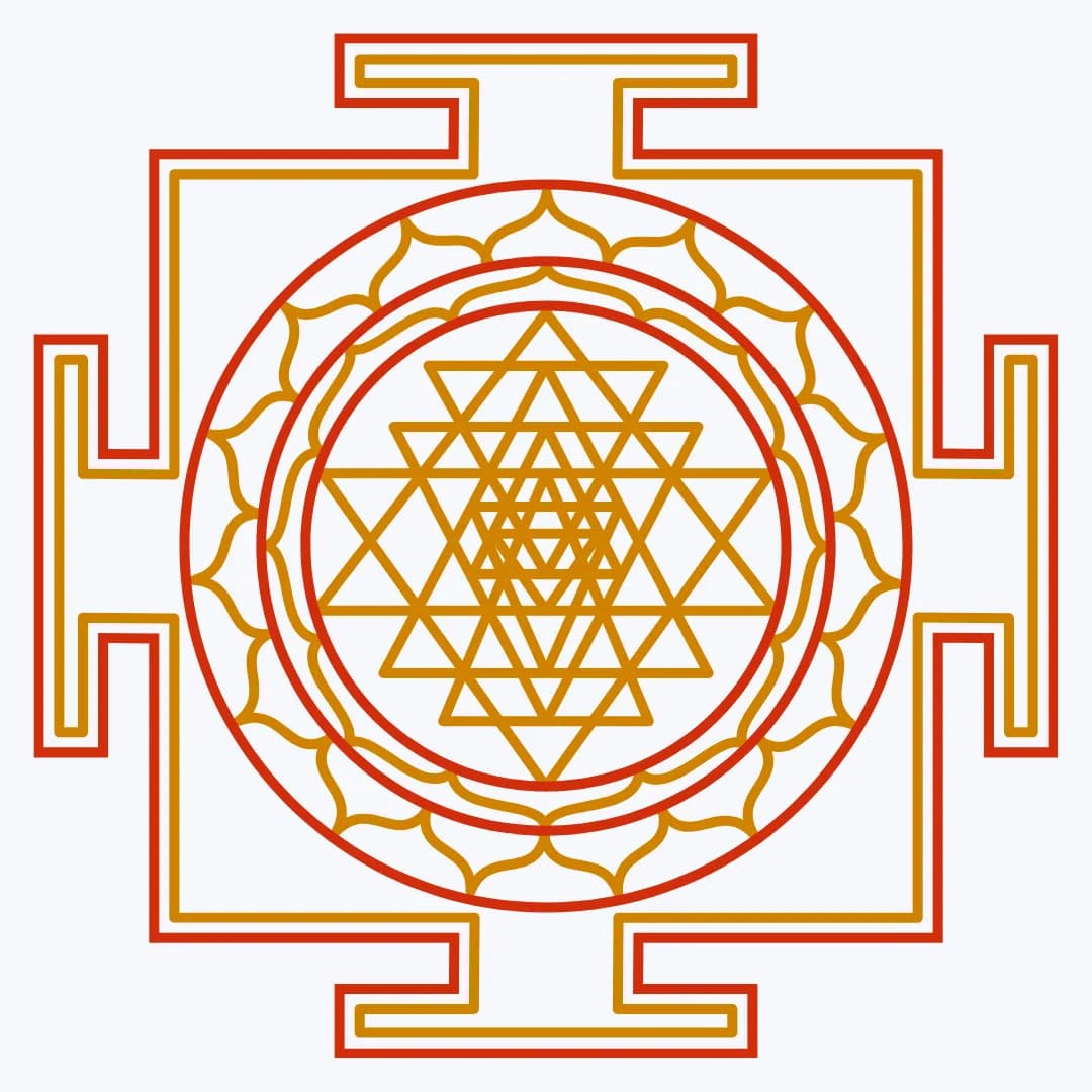 Sri Yantra, the sacred geometry of Goddess Lalitha